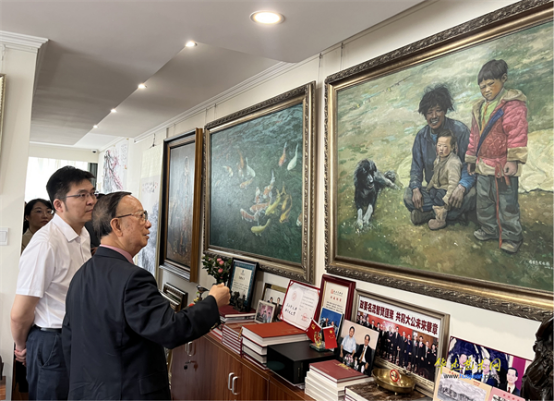 北京中银管理层领导莅临港澳台美协参观指导