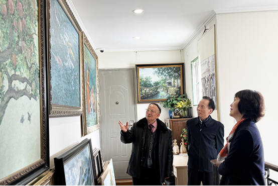 原国家文化部副部长王文章一行莅临港澳台美协参观指导